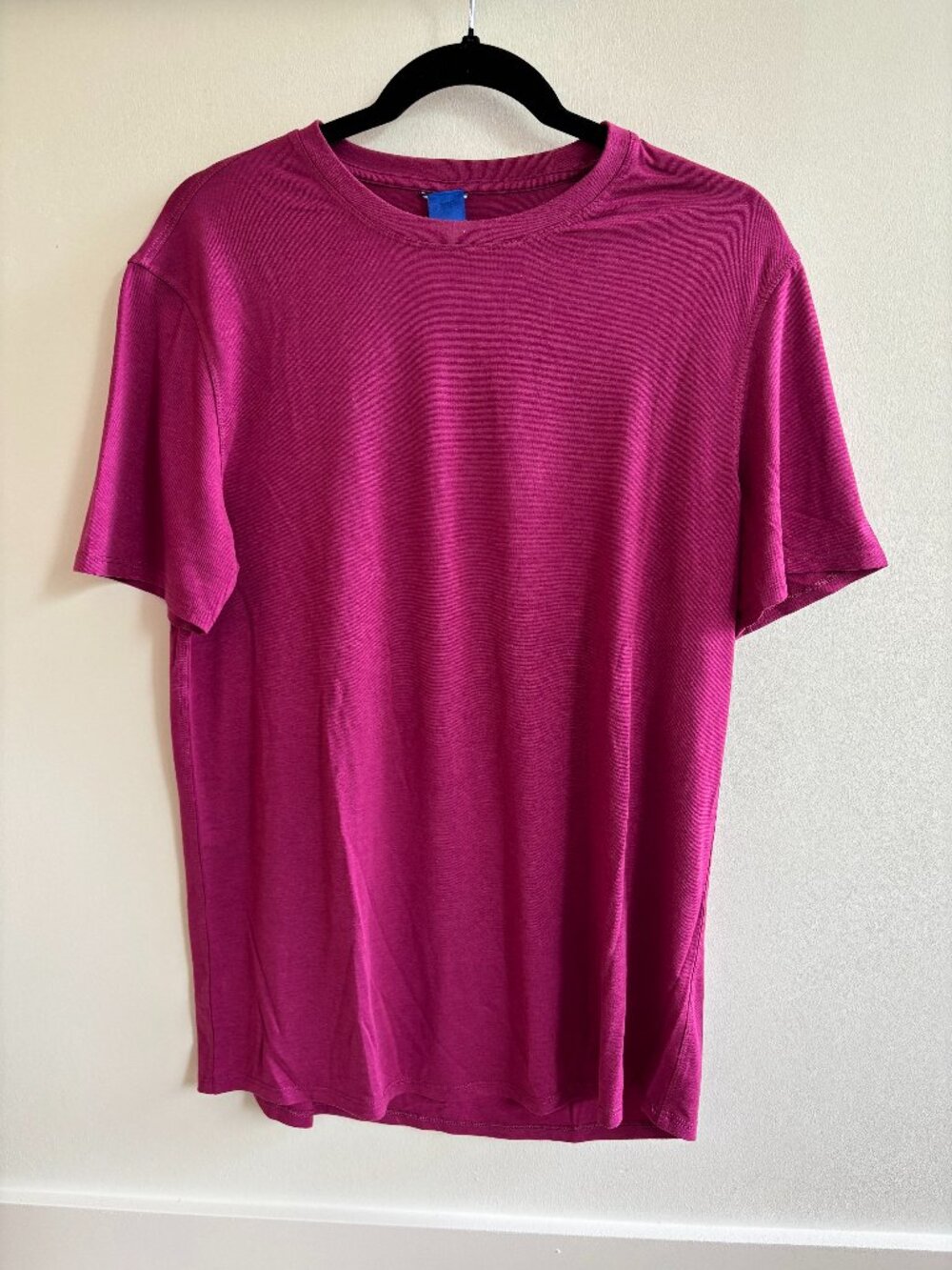 Kit and Ace Men's Crewneck Tech Tee - Magenta - Size M